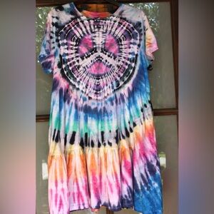 Old Navy Tie Dye Dress Size L Hand Dyed (NEW)